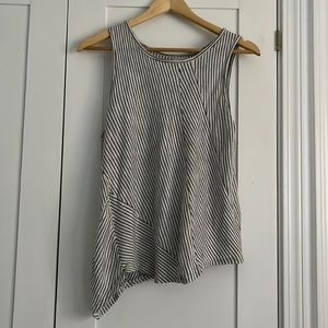 Asymmetrical Striped Tank Top